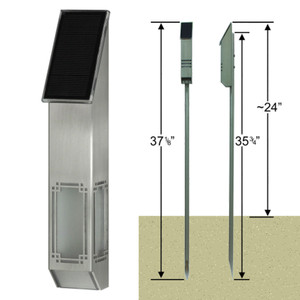 StarLight & Stake Package - Designer Series 'Lantern' - Solar Powered LED Accent Light